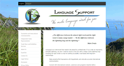 Desktop Screenshot of language-support.com