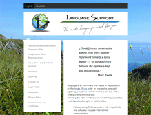 Tablet Screenshot of language-support.com